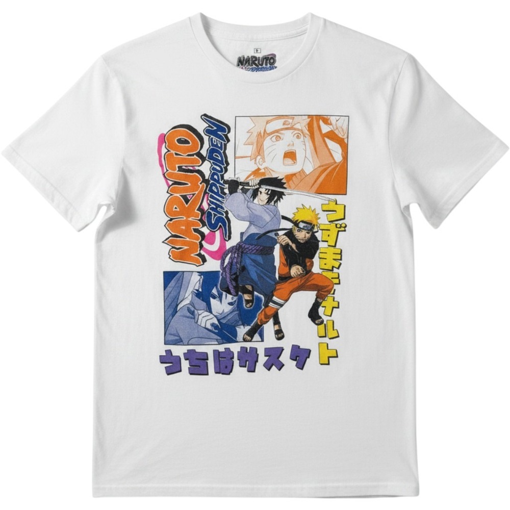 Naruto Shippuden Graphic T Shirt‎ Ripple Junction White Mens Large